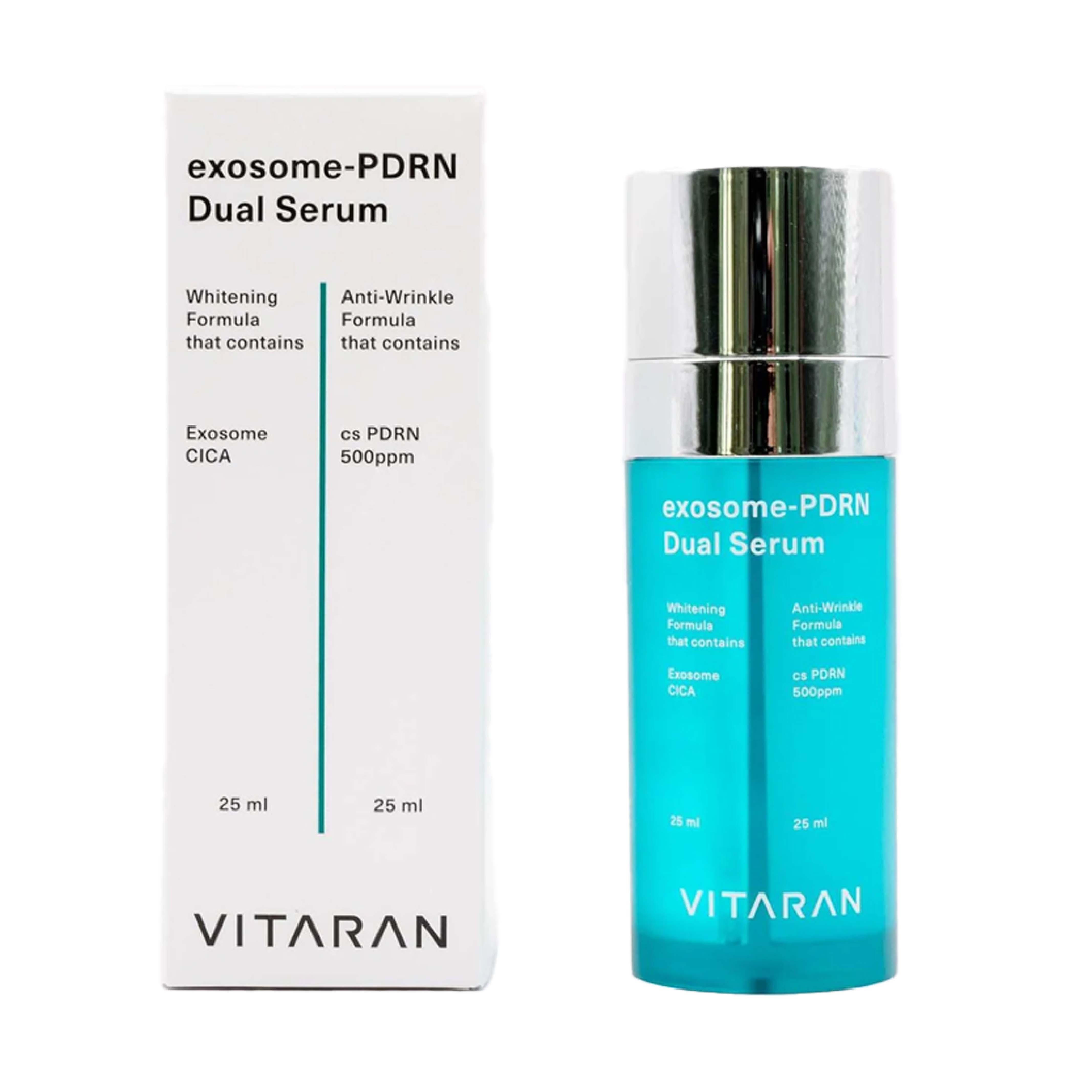 Vitaran, Exosome Whitening & Anti-Wrinkle PDRN Dual Serum, Dual-action serum for skin brightening and wrinkle reduction